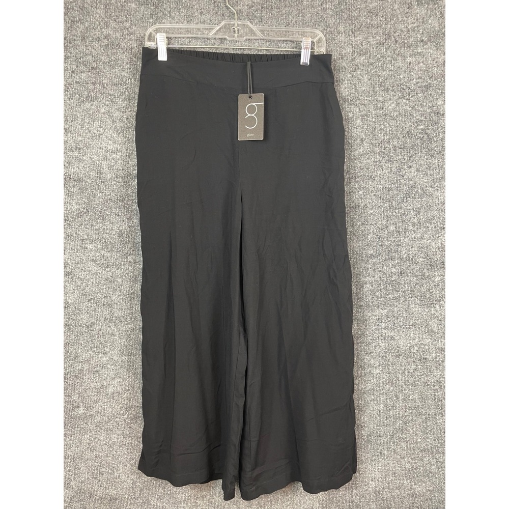 Gibson Wide Leg Pants Womens M Black NWT Elastic Waist‎ Pockets Trousers